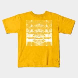 Yellow Tie-Dye Symmetry Kids T-Shirt